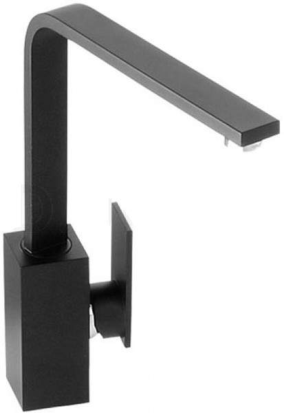 Abode Media Monobloc Kitchen Tap With Swivel Spout (Granite Black).