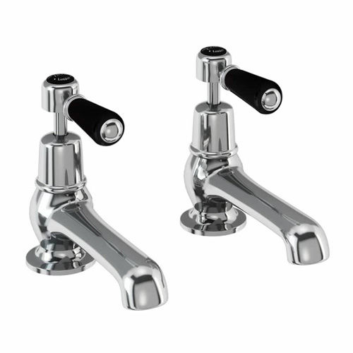 Burlington Kensington Basin Taps 5" (Chrome & Black).