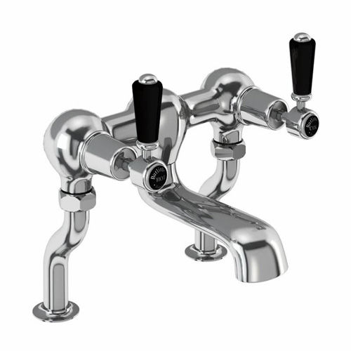 Burlington Kensington Bath Filler Tap (Chrome & Black).