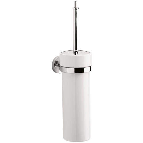 Crosswater Central Toilet Brush & Holder (Chrome).