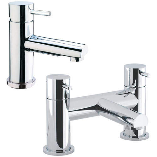 Basin & Bath Filler Tap Pack (Chrome). Crosswater Kai Lever Showers CW ...