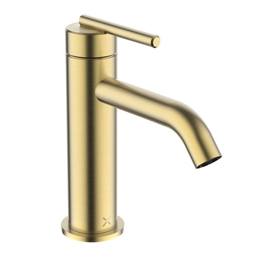Crosswater 3ONE6 Basin Mixer Tap With Lever Handle (Brushed Brass).