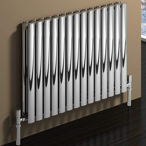 Reina Radiators Nerox Double Radiator (Polished Stainless Steel). 413x600.