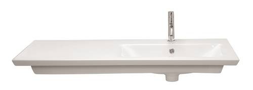 Example image of Crosswater Arena Vanity Unit With Ceramic Basin (1000mm, Modern Oak, RH).