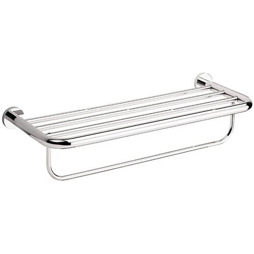 Larger image of Crosswater Central Two Tier Towel Rail (580mm, Chrome).