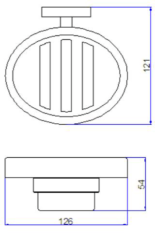 Technical image of Crosswater Central Bathroom Accessories Pack 3 (Chrome).