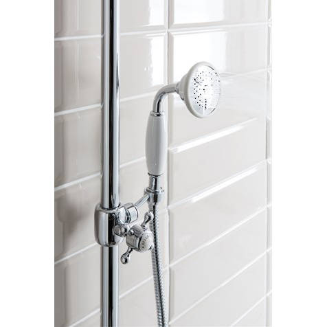 Example image of Crosswater Belgravia Thermostatic 2 Outlet Slider Shower Kit (Nickel).