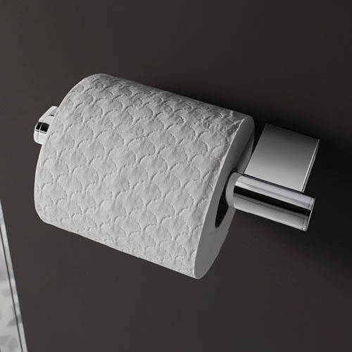 Larger image of Crosswater Mike Pro Toilet Roll Holder (Chrome).