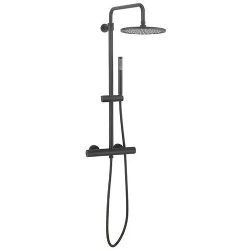 Example image of Crosswater Central Central Thermostatic Shower Kit (Matt Black).