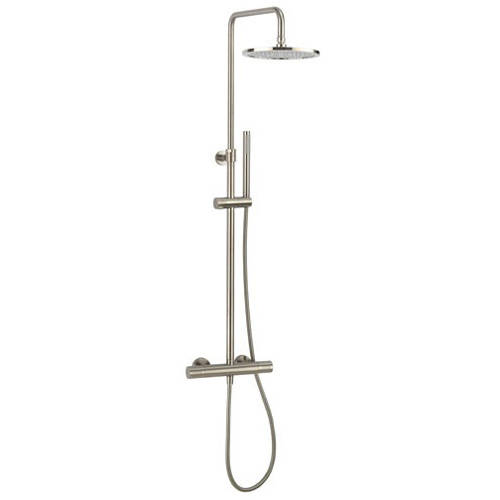 Larger image of Crosswater Central Central Thermostatic Shower Kit (Brushed Steel).