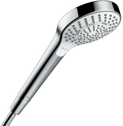 Example image of Hansgrohe Croma Select S Eco Semipipe Shower Pack (White & Chrome).