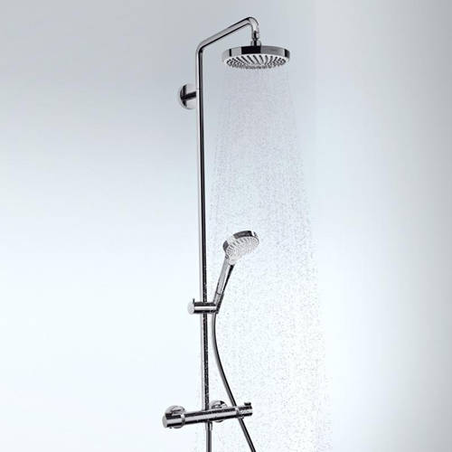 Larger image of Hansgrohe Croma Select S 180 2 Jet Showerpipe Pack (Chrome).