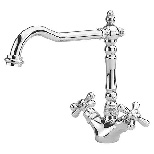 Larger image of Hydra Slane Kitchen Tap With Crosshead Controls (Chrome).