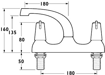 Technical image of Pyramis Kitchen Sink, Waste & Tap. 940x490mm (Right Hand).