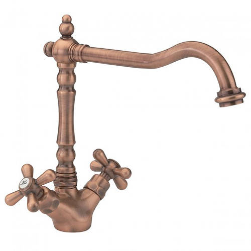 Larger image of Tre Mercati Kitchen French Classic Kitchen Tap (Old Copper).