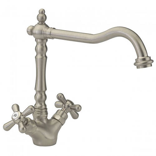 Larger image of Tre Mercati Kitchen French Classic Kitchen Tap (Pewter).