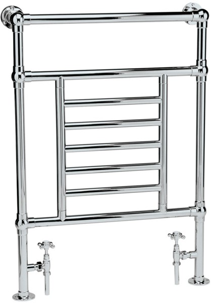 Larger image of HR Traditional Princess heated towel rail (chrome). 660x940mm. 1579 BTU