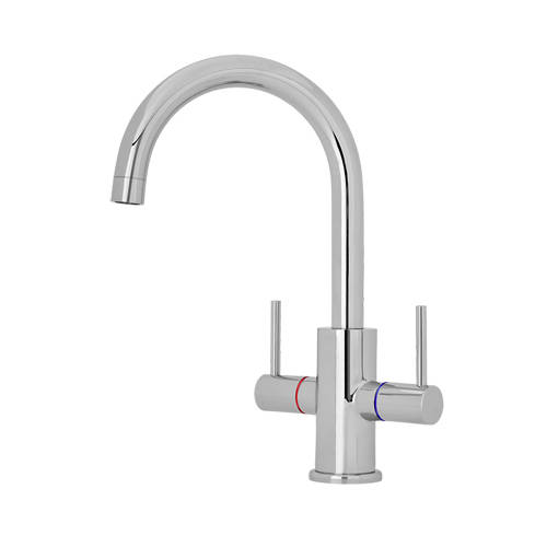 Larger image of Kitchen Mono Kitchen Tap With Lever Handles (Chrome).